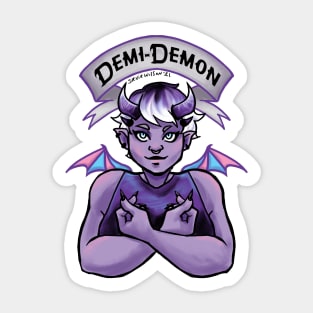 Demi demon Sticker
